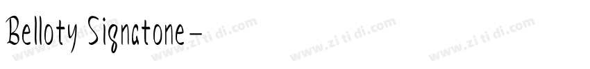 Belloty Signatone字体转换